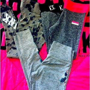 3 PAIRS OF VS PINK LEGGINGS